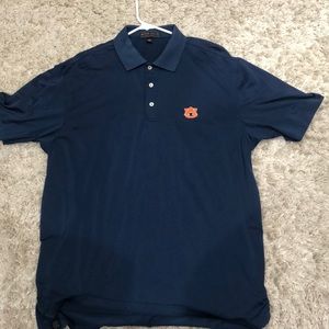 Peter Millar | southern comfort | navy and orange Auburn polo